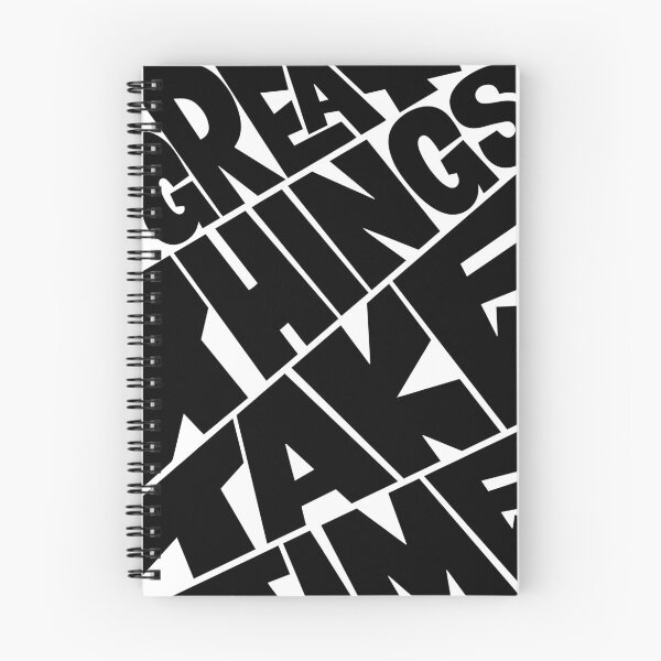 Item preview, Great Things Take Time - Bold Warp Typography Design designed and sold by Stotee.