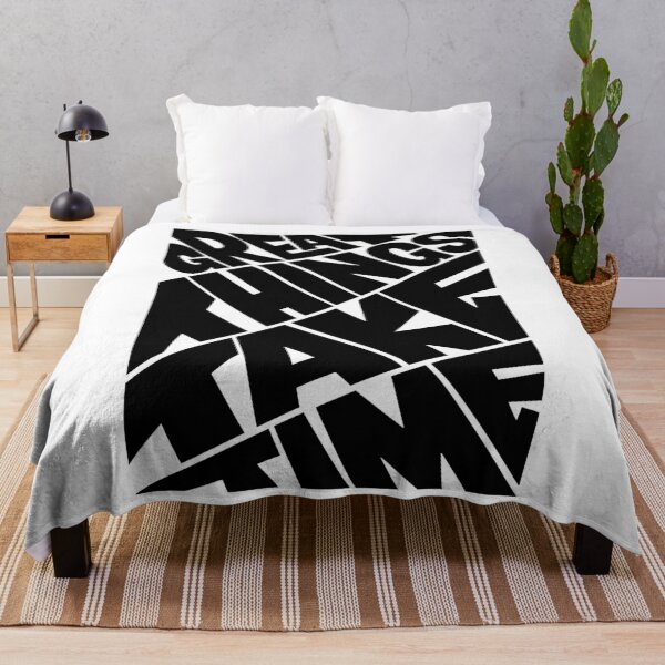 Item preview, Great Things Take Time - Bold Warp Typography Design designed and sold by Stotee.