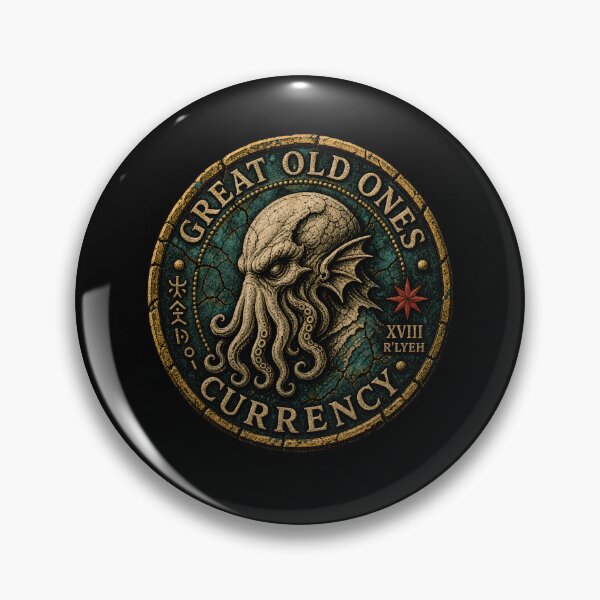 Item preview, Great Old Ones Currency XVIII Rlyeh Ancient Cthulhu Coin designed and sold by Fenay Designs.