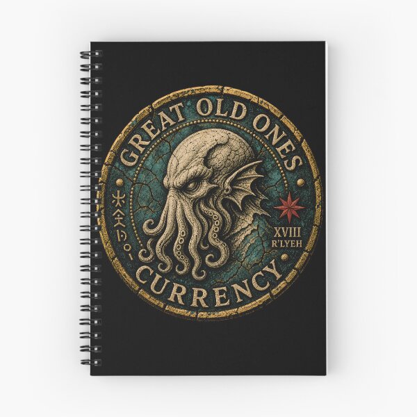 Item preview, Great Old Ones Currency XVIII Rlyeh Ancient Cthulhu Coin designed and sold by Fenay Designs.