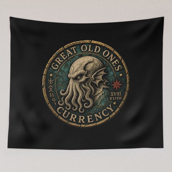Item preview, Great Old Ones Currency XVIII Rlyeh Ancient Cthulhu Coin designed and sold by Fenay Designs.