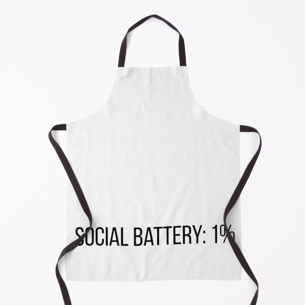 Item preview, Social Battery: 1% | Funny Introvert Shirt | Minimalist Typography Tee designed and sold by OveloStudios.