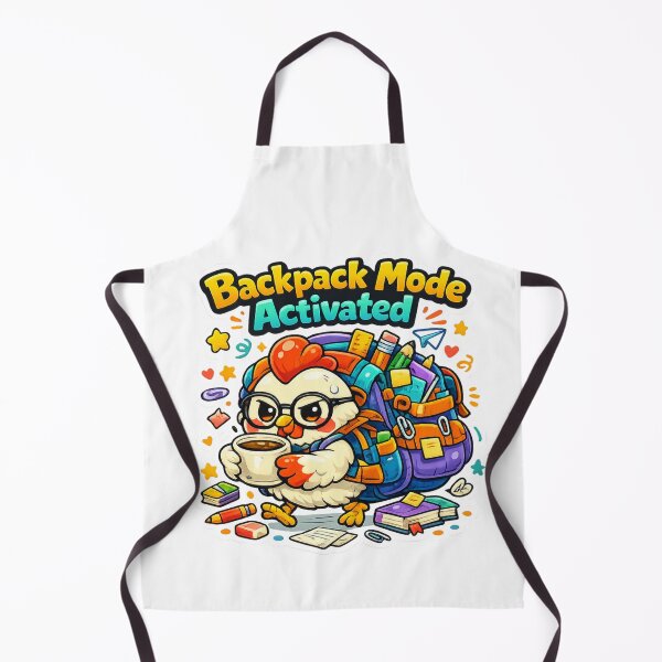 Item preview, Backpack Chicken School Vibes designed and sold by Chill Chicken Studio.