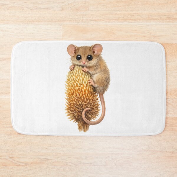 Item preview, Eastern Pygmy Possum on Banksia — Watercolour designed and sold by Jaruart.