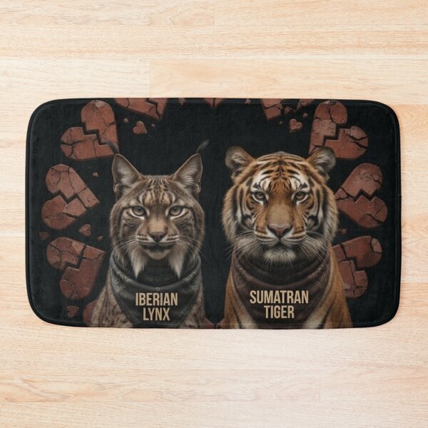 Item preview, Save Us Iberian Lynx and Sumatran Tiger designed and sold by Pioneer Spirit Market.