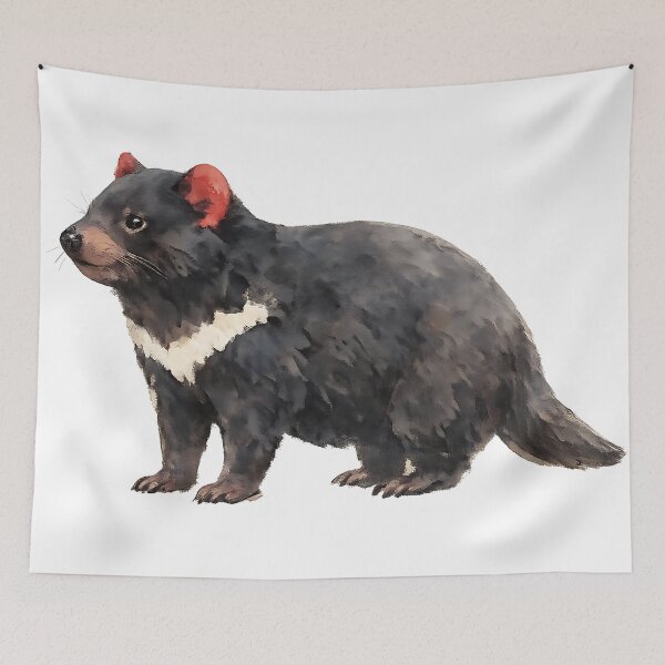 Item preview, Tasmanian Devil — Watercolour Illustration designed and sold by Jaruart.