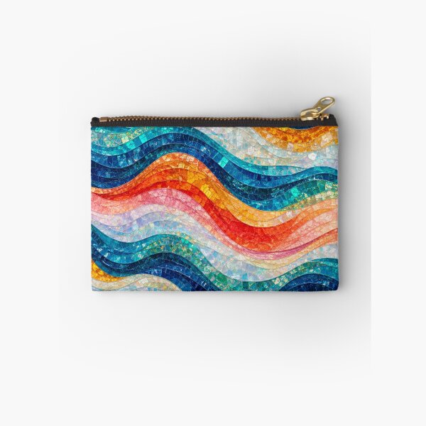 Item preview, Colorful Mosaic Wave Pattern Coastal Boho Design designed and sold by DjFreeq.