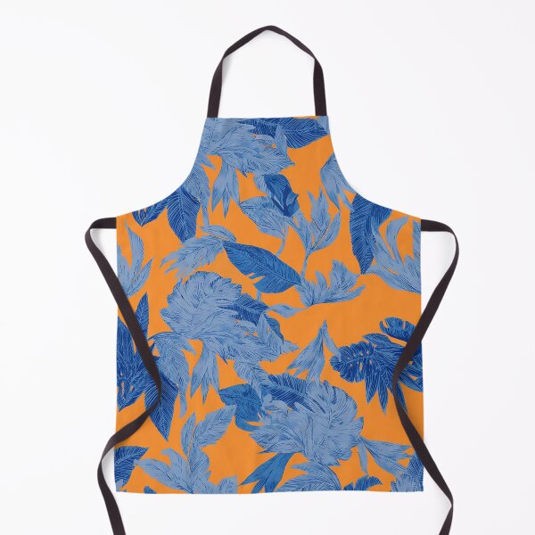 Item preview, Deep yellow and blue floral summer pattern designed and sold by Ruta.