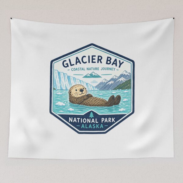 Item preview, Glacier Bay Coastal Nature Journey National Park Alaska Sea Otter Wildlife Travel designed and sold by Simsimah26Parks.