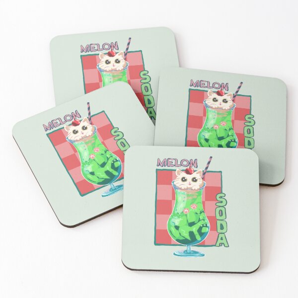 Item preview, Cat loves Melon Soda designed and sold by ellieoxenfree.