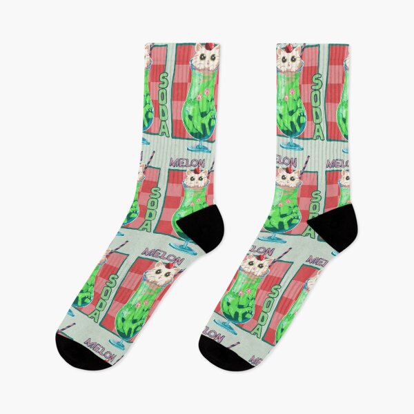 Item preview, Cat loves Melon Soda designed and sold by ellieoxenfree.