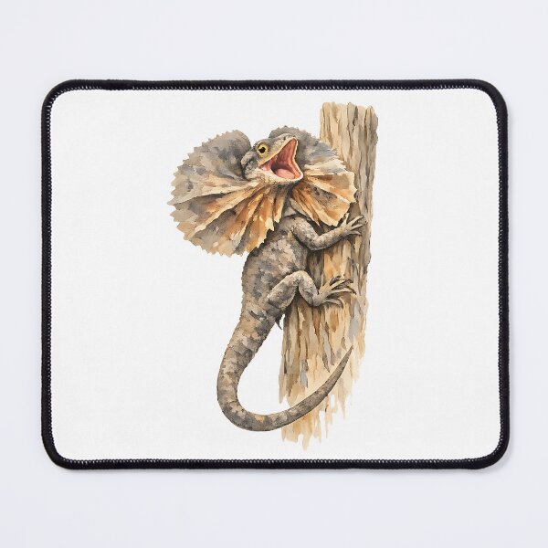 Item preview, Frill-Necked Lizard Displaying — Watercolour designed and sold by Jaruart.