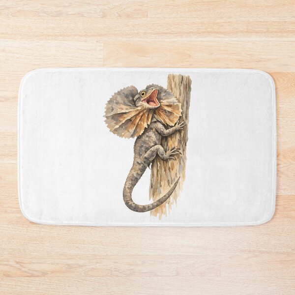 Item preview, Frill-Necked Lizard Displaying — Watercolour designed and sold by Jaruart.