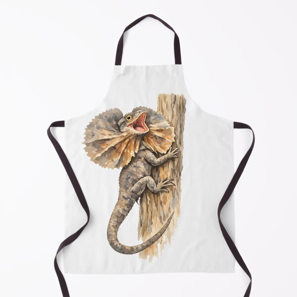 Item preview, Frill-Necked Lizard Displaying — Watercolour designed and sold by Jaruart.