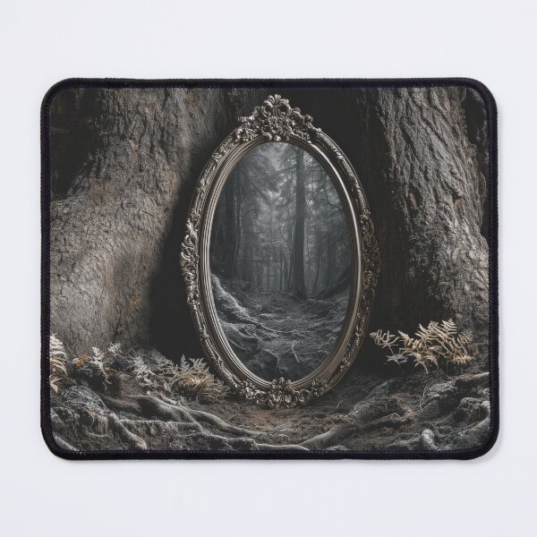 Item preview, mirror in the woods opening a door designed and sold by Marie Colençon.