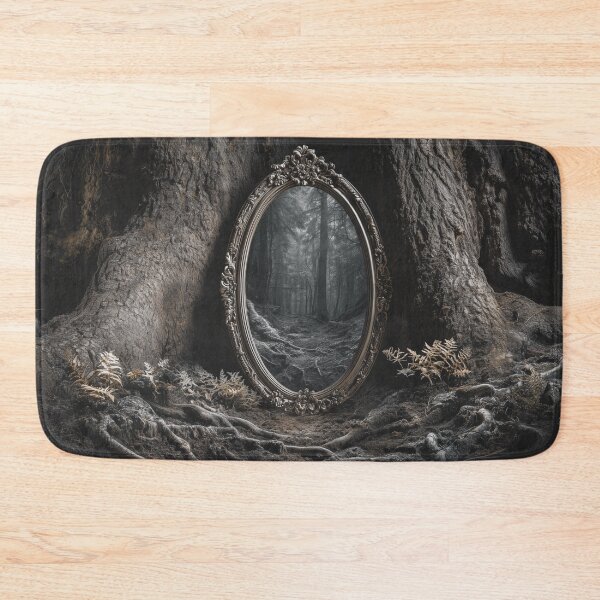 Item preview, mirror in the woods opening a door designed and sold by Marie Colençon.