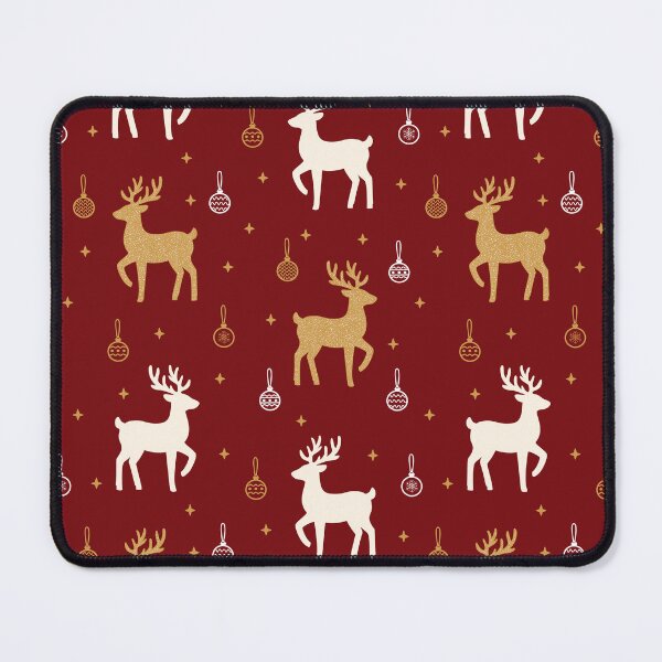 Item preview, Christmas Reindeer Seamless Pattern | Holiday Design | Elegant Gold & White Deer designed and sold by romyca creation_22.