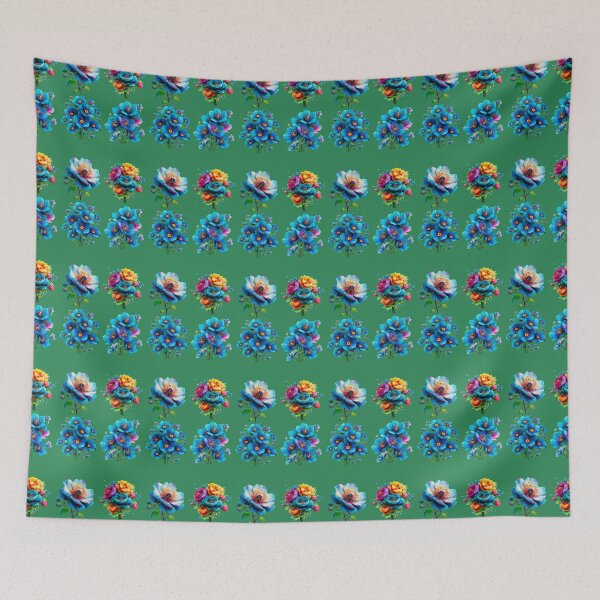 Item preview, Blue flowers  designed and sold by Palmtree94.
