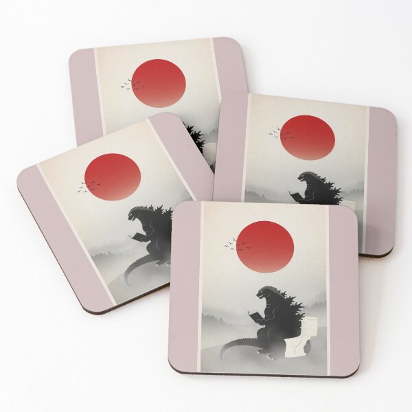 Item preview, Dino Reading on Toilet | Funny Japandi Minimalist Wall Art designed and sold by Syrupulse.