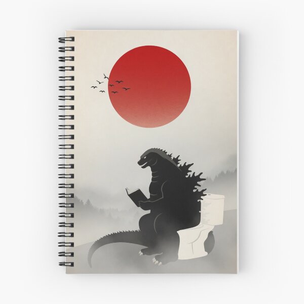 Item preview, Dino Reading on Toilet | Funny Japandi Minimalist Wall Art designed and sold by Syrupulse.