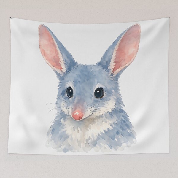 Item preview, Greater Bilby Portrait — Watercolour designed and sold by Jaruart.