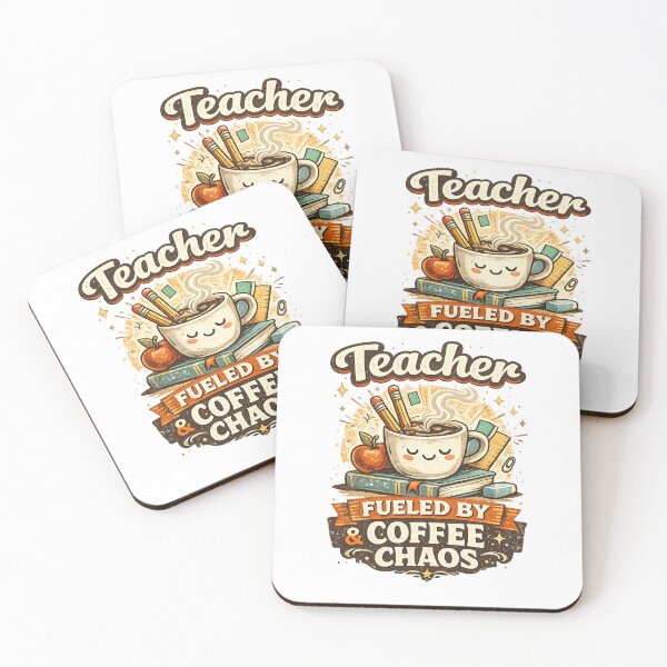 Item preview, Teacher Fueled by Coffee & Chaos - Teacher Gift designed and sold by MKarts96.