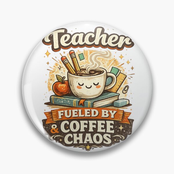Item preview, Teacher Fueled by Coffee & Chaos - Teacher Gift designed and sold by MKarts96.