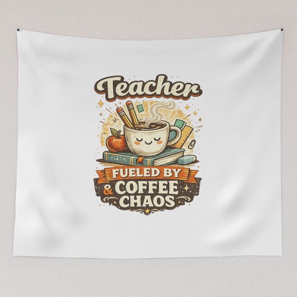 Item preview, Teacher Fueled by Coffee & Chaos - Teacher Gift designed and sold by MKarts96.
