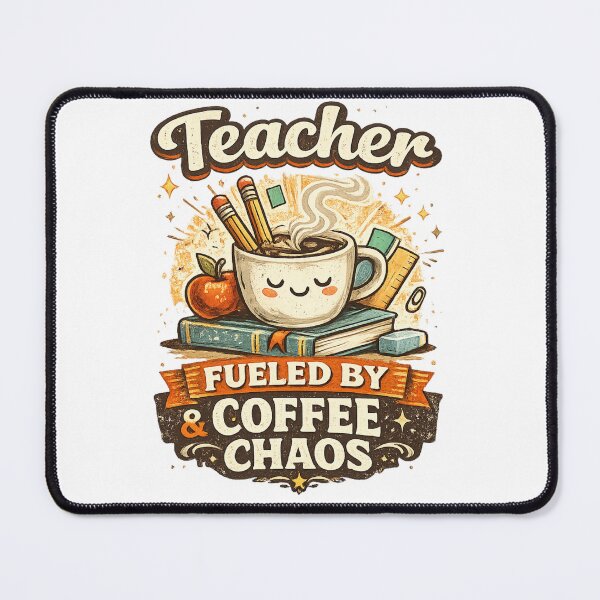 Item preview, Teacher Fueled by Coffee & Chaos - Teacher Gift designed and sold by MKarts96.