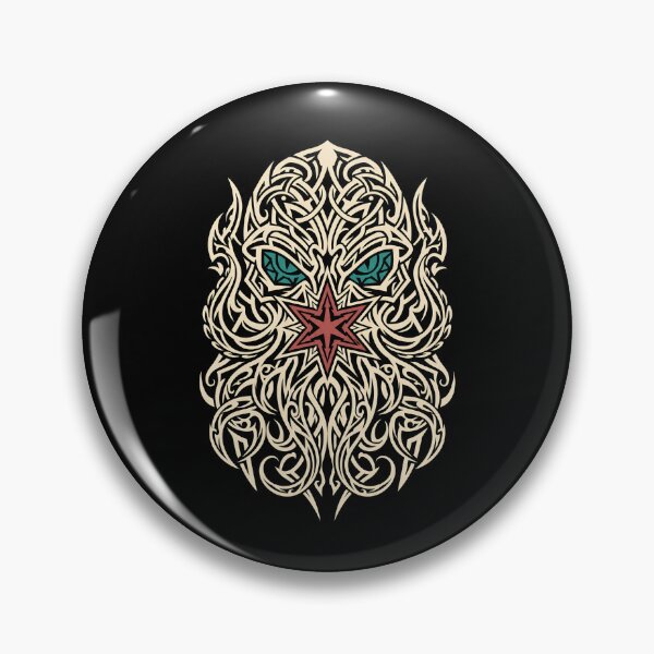 Item preview, Cthulhu Symmetrical Tribal Tattoo Chaos Star Line Art designed and sold by Fenay Designs.