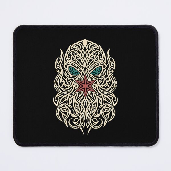 Item preview, Cthulhu Symmetrical Tribal Tattoo Chaos Star Line Art designed and sold by Fenay Designs.