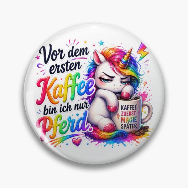 Item preview, Before My First Coffee I’m Just a Horse Unicorn designed and sold by Tinosshop.