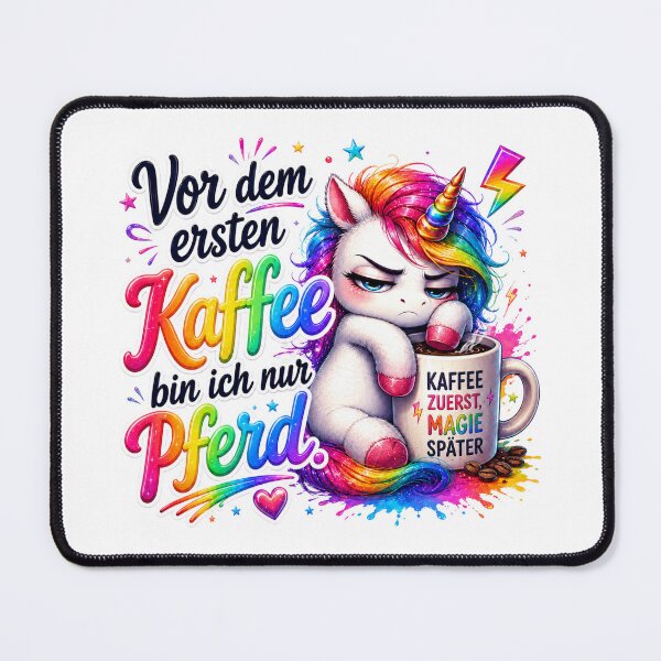 Item preview, Before My First Coffee I’m Just a Horse Unicorn designed and sold by Tinosshop.