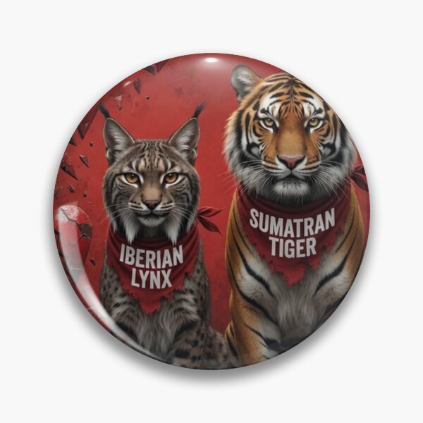 Item preview, Save Us Iberian Lynx and Sumatran Tiger designed and sold by Pioneer Spirit Market.