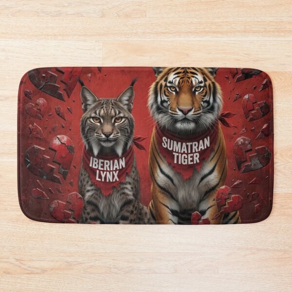 Item preview, Save Us Iberian Lynx and Sumatran Tiger designed and sold by Pioneer Spirit Market.
