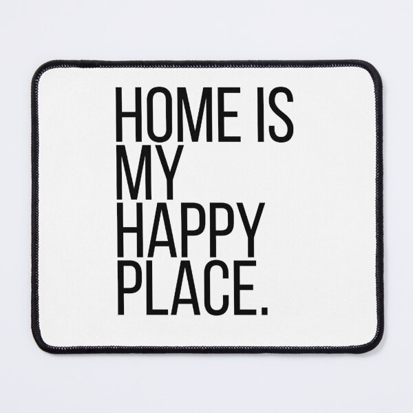 Item preview, Home Is My Happy Place | Funny Introvert Shirt | Minimalist Homebody Typography Tee designed and sold by OveloStudios.