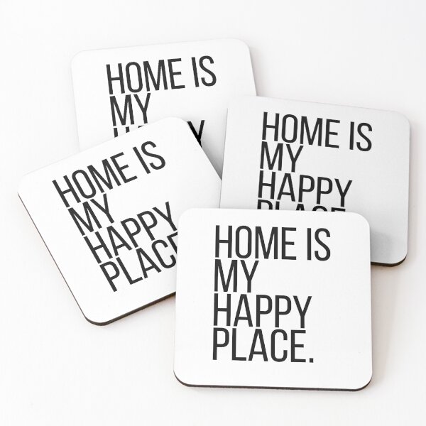 Item preview, Home Is My Happy Place | Funny Introvert Shirt | Minimalist Homebody Typography Tee designed and sold by OveloStudios.