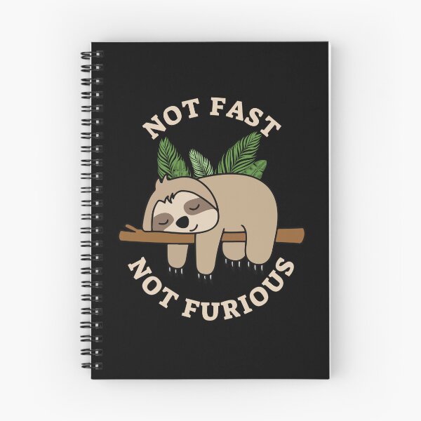Item preview, Not Fast Not Furious Humorous Sleeping Sloth Pun designed and sold by tarzbol.