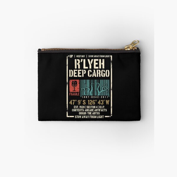 Item preview, Rlyeh Deep Cargo Shipping Label Cthulhu Mythos Arcane Artifacts designed and sold by Fenay Designs.