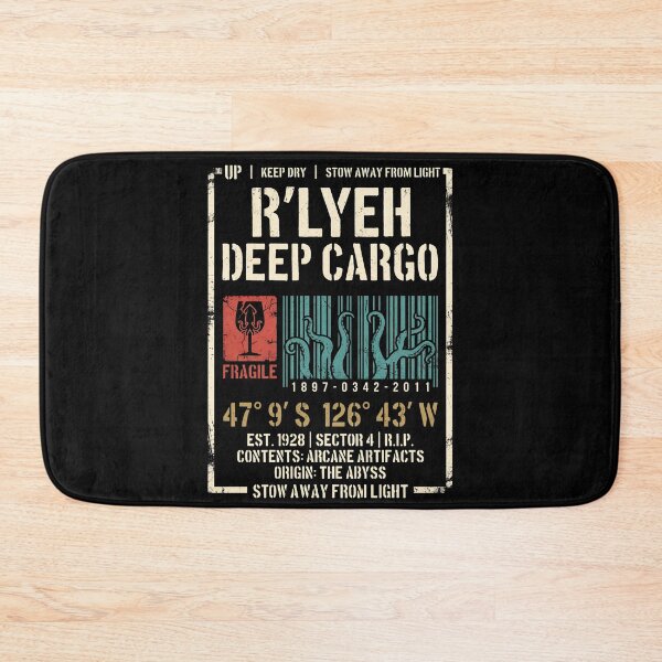 Item preview, Rlyeh Deep Cargo Shipping Label Cthulhu Mythos Arcane Artifacts designed and sold by Fenay Designs.