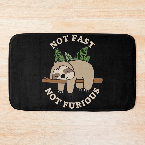 Item preview, Not Fast Not Furious Humorous Sleeping Sloth Pun designed and sold by tarzbol.