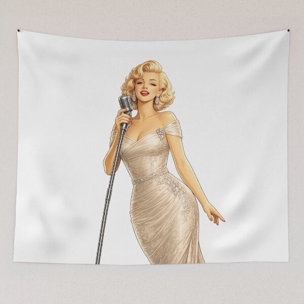 Item preview, Marilyn Monroe Retro Pop Art Print designed and sold by Nurzhik.