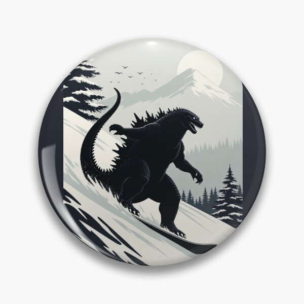 Item preview, Dino Snowboarding | Minimalist Nordic Winter Art designed and sold by Syrupulse.
