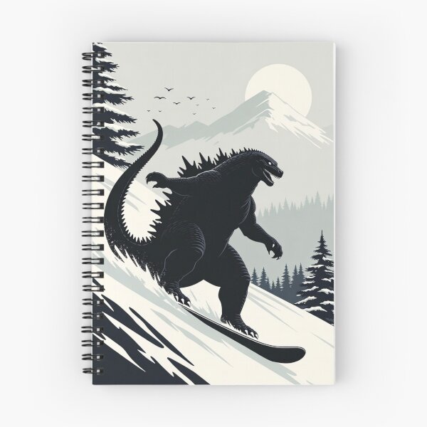 Item preview, Dino Snowboarding | Minimalist Nordic Winter Art designed and sold by Syrupulse.