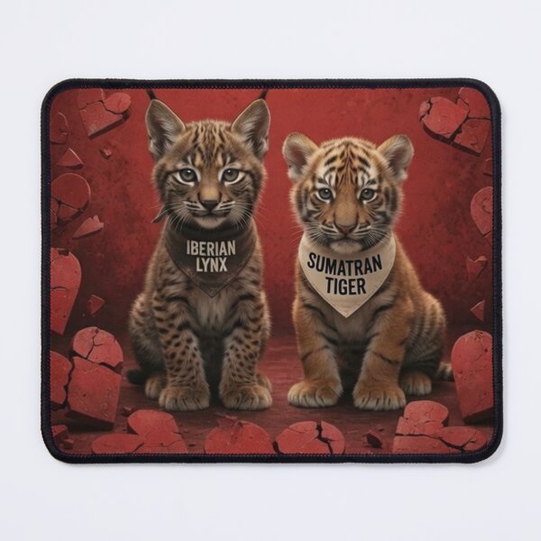 Item preview, Save Us Iberian Lynx and Sumatran Tiger Cubs designed and sold by Pioneer Spirit Market.