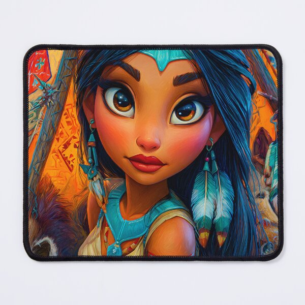 Item preview, Portrait of a Native American Girl in Nature designed and sold by Artessie.