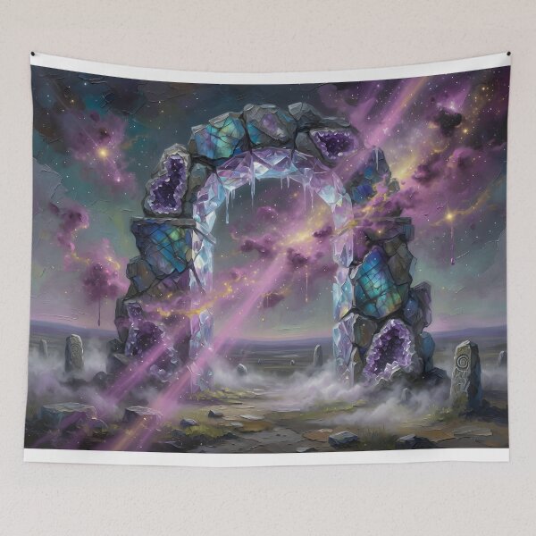 Item preview, Crystal Galaxy Portal | Cosmic Fantasy Gateway designed and sold by DreamyWallVibes.