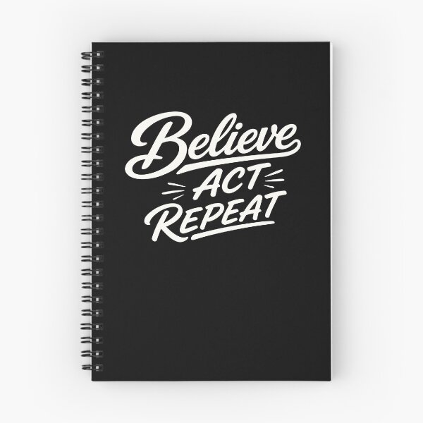 Item preview, Believe Act Repeat – Positive Mindset designed and sold by Verse & Vibes.