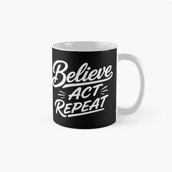 Item preview, Believe Act Repeat – Positive Mindset designed and sold by Verse & Vibes.