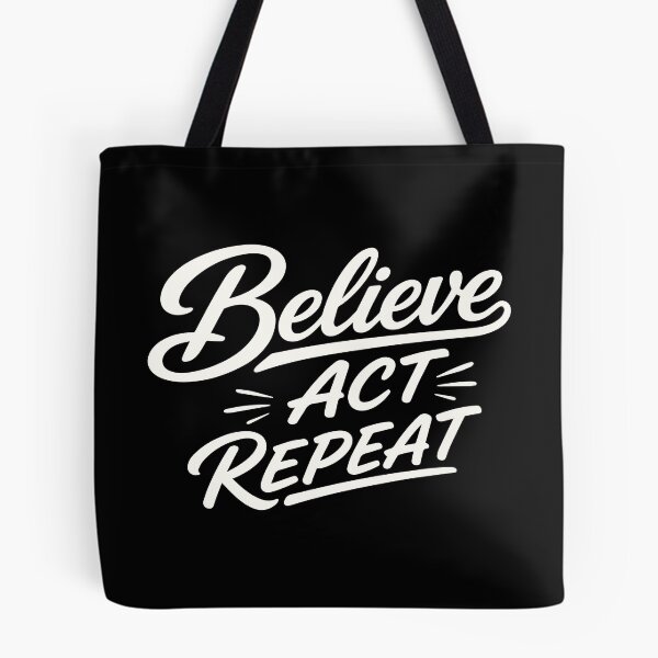 Item preview, Believe Act Repeat – Positive Mindset designed and sold by Verse & Vibes.